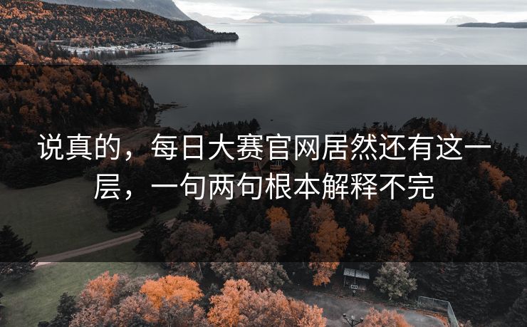 说真的，每日大赛官网居然还有这一层，一句两句根本解释不完