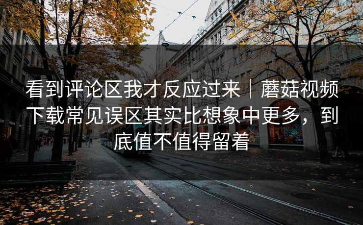 看到评论区我才反应过来|蘑菇视频下载常见误区其实比想象中更多,到底值不值得留着 看到评论区我才反应过来|蘑菇视频下载常见误区其实比想象中更多,到底值不值得留着